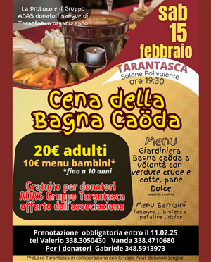 LA CENA DELLA BAGNA CAODA