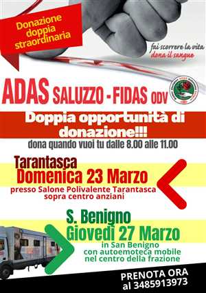 GIORNATE STRAORDINARIE DELLA DONAZIONE DEL SANGUE