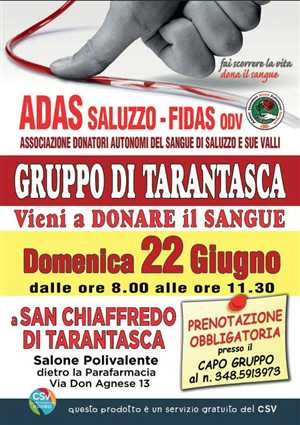 GIORNATA DELLA DONAZIONE DEL SANGUE