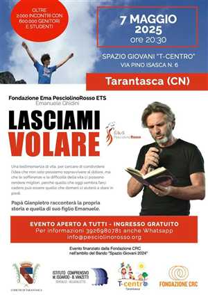 "LASCIAMI VOLARE" - Una serata per riflettere, emozionarsi, rinascere.