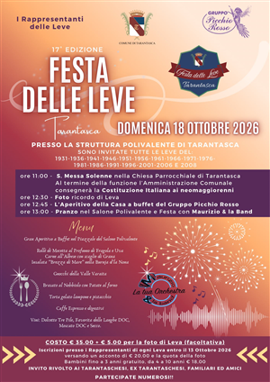 Festa delle leve 2026