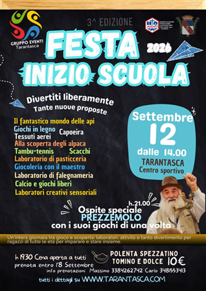 Festa di inizio Scuola - 3 edizione