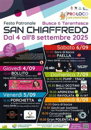 FESTA PATRONALE DI SAN CHIAFFREDO
