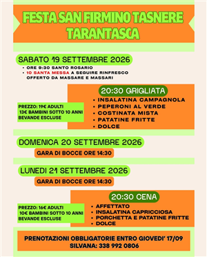 Festa di San Firmino a Tasnere