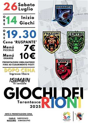 GIOCHI DEI RIONI DI TARANTASCA