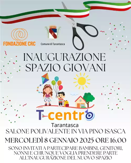 INAUGURAZIONE SPAZIO GIOVANI "T-CENTRO" A TARANTASCA