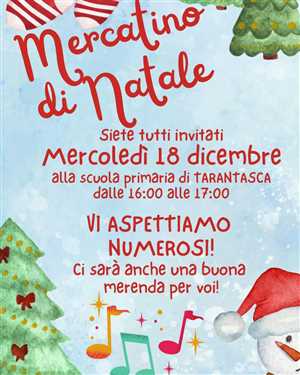 MERCATINO DI NATALE ALLA SCUOLA PRIMARIA DI TARANTASCA