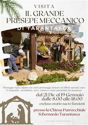 PRESEPE MECCANICO NELLA CHIESA PARROCCHIALE DI SAN BERNARDO