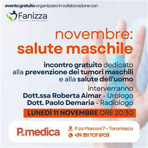 NOVEMBRE È IL MESE DELLA SALUTE MASCHILE!