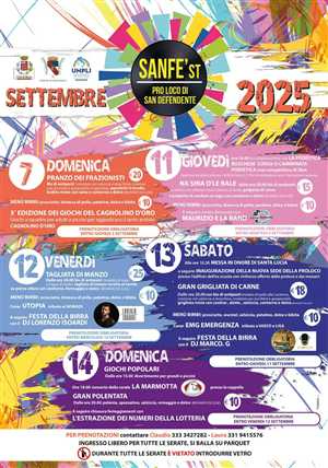 SAN DEFENDENTE IN FESTA! - SANFE'ST 2025